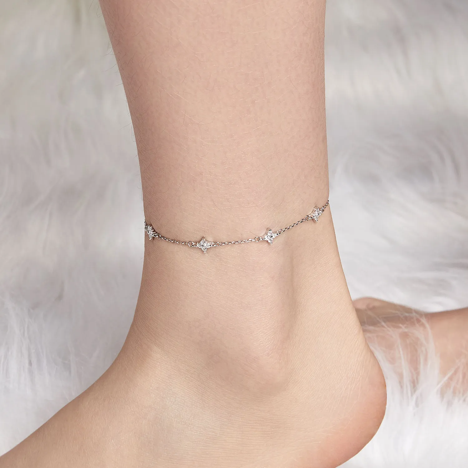 PANDORA Style Firkløver Anklet - BST008