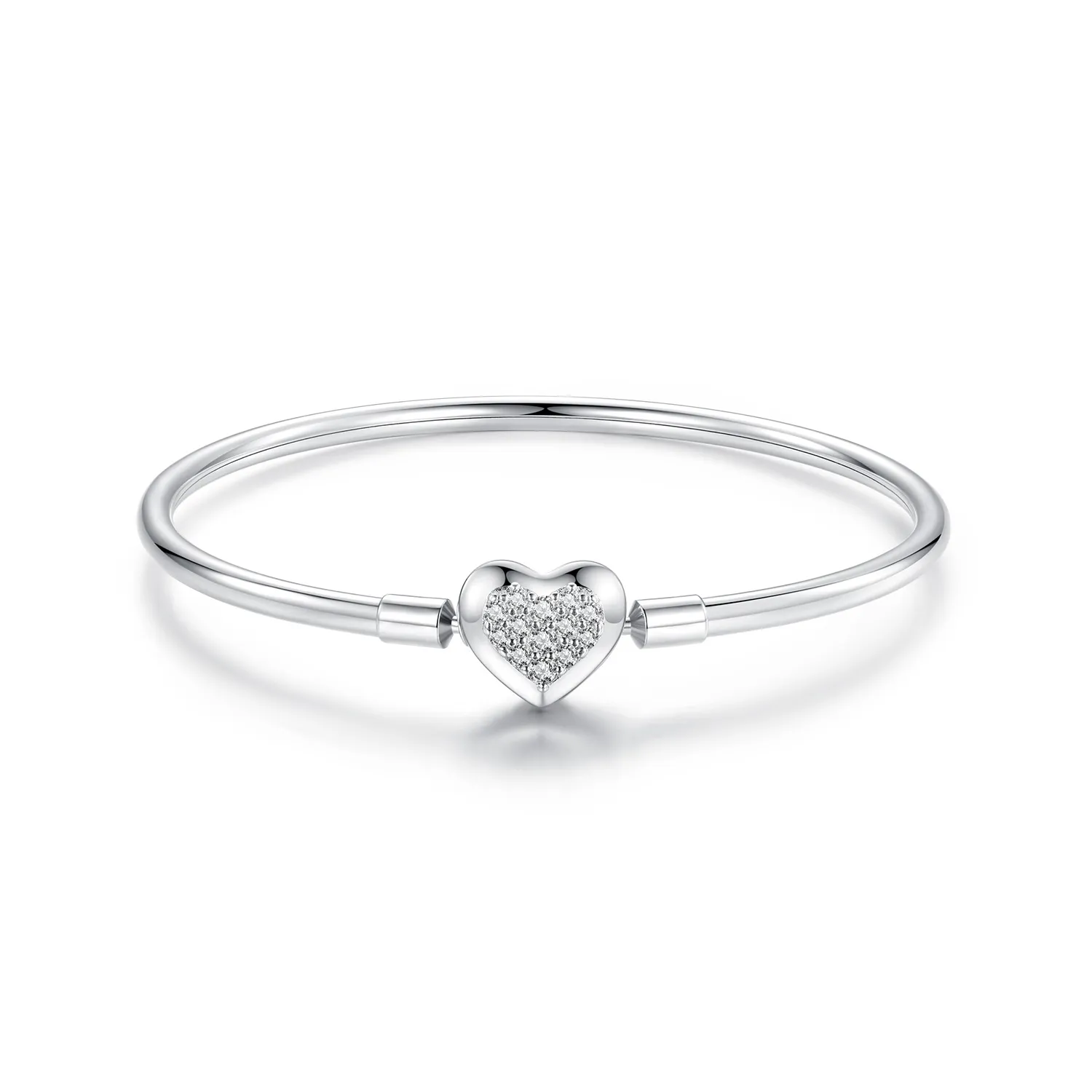 pandora style heart basic armbånd bsb192