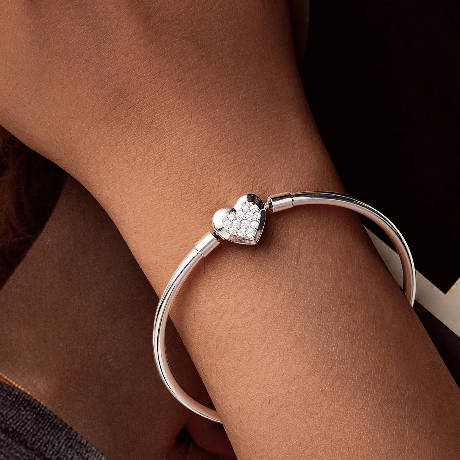 PANDORA Style Heart Basic Armbånd - BSB192