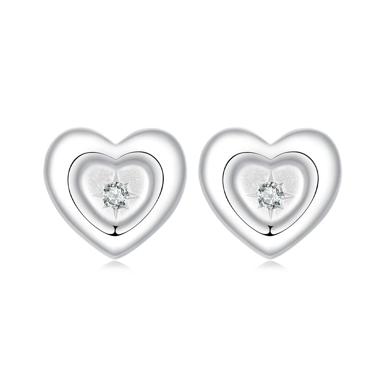 PANDORA Style Heart Starburst øredobber - BSE1045