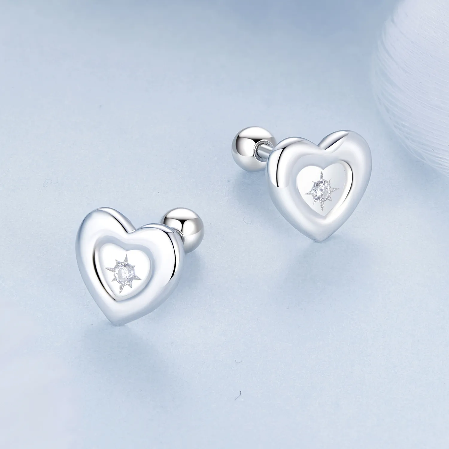 PANDORA Style Heart Starburst øredobber - BSE1045