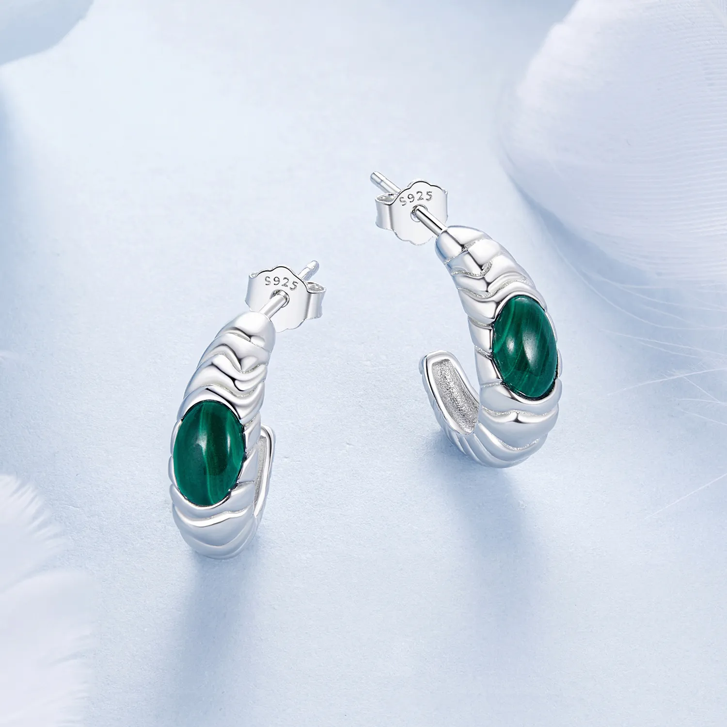 PANDORA Style Malachite øredobber - BSE1057