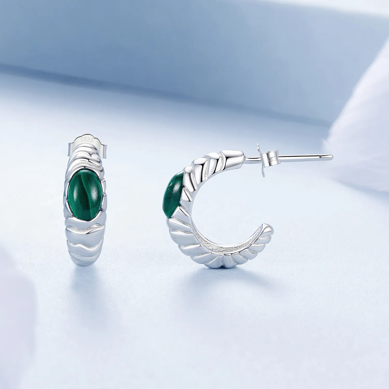 PANDORA Style Malachite øredobber - BSE1057