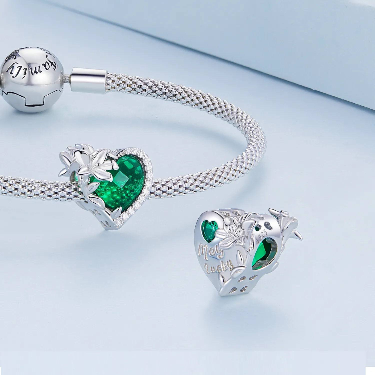 PANDORA Style May birthstone hjerte sjarm - BSC660-5