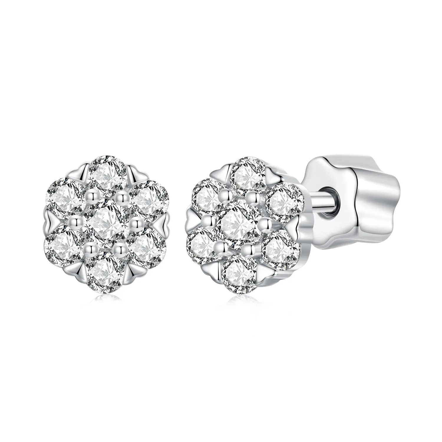 PANDORA Style Moissanite earrings (with one certificate) - MSE059