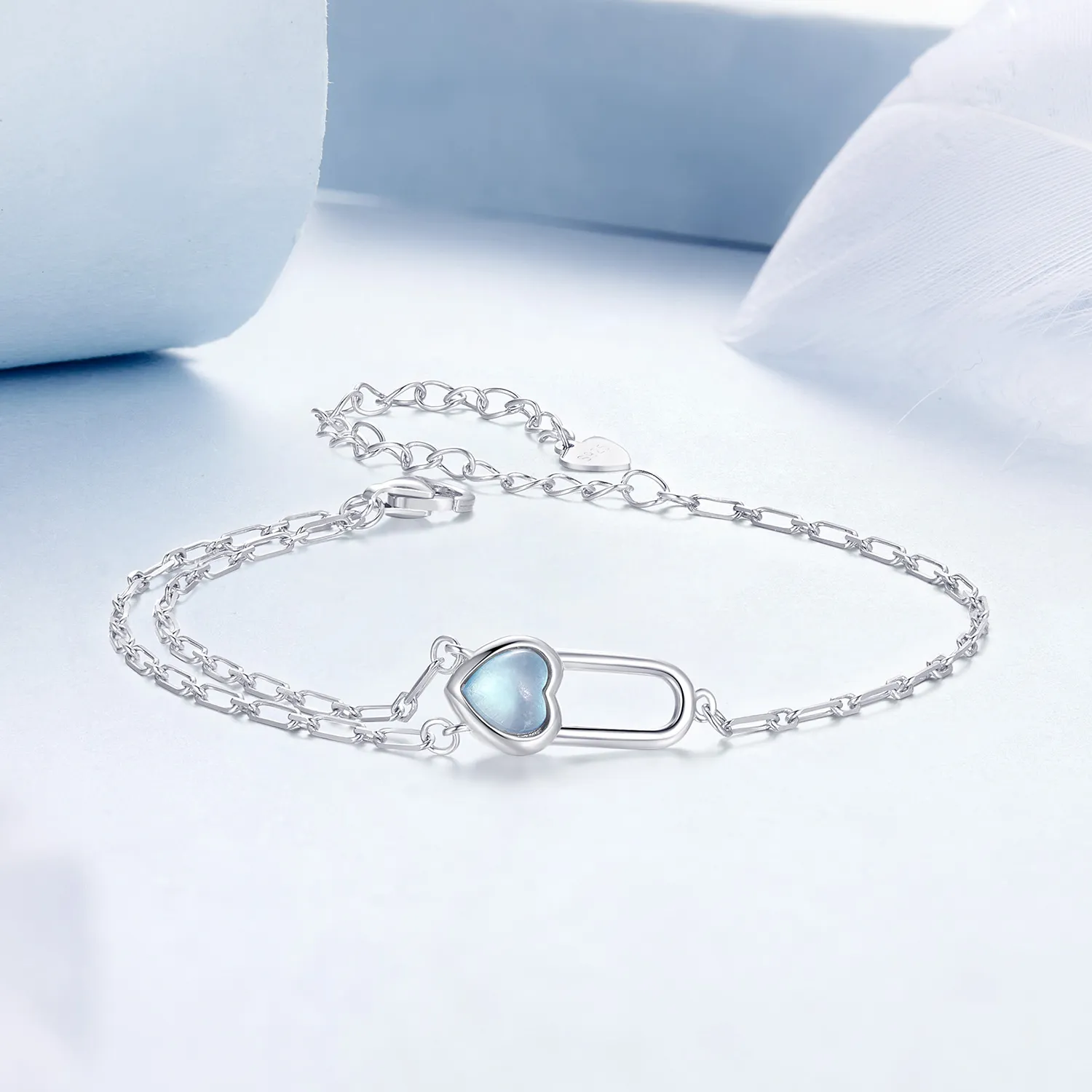 PANDORA Style Natural Aquamarine Armbånd - BSB191