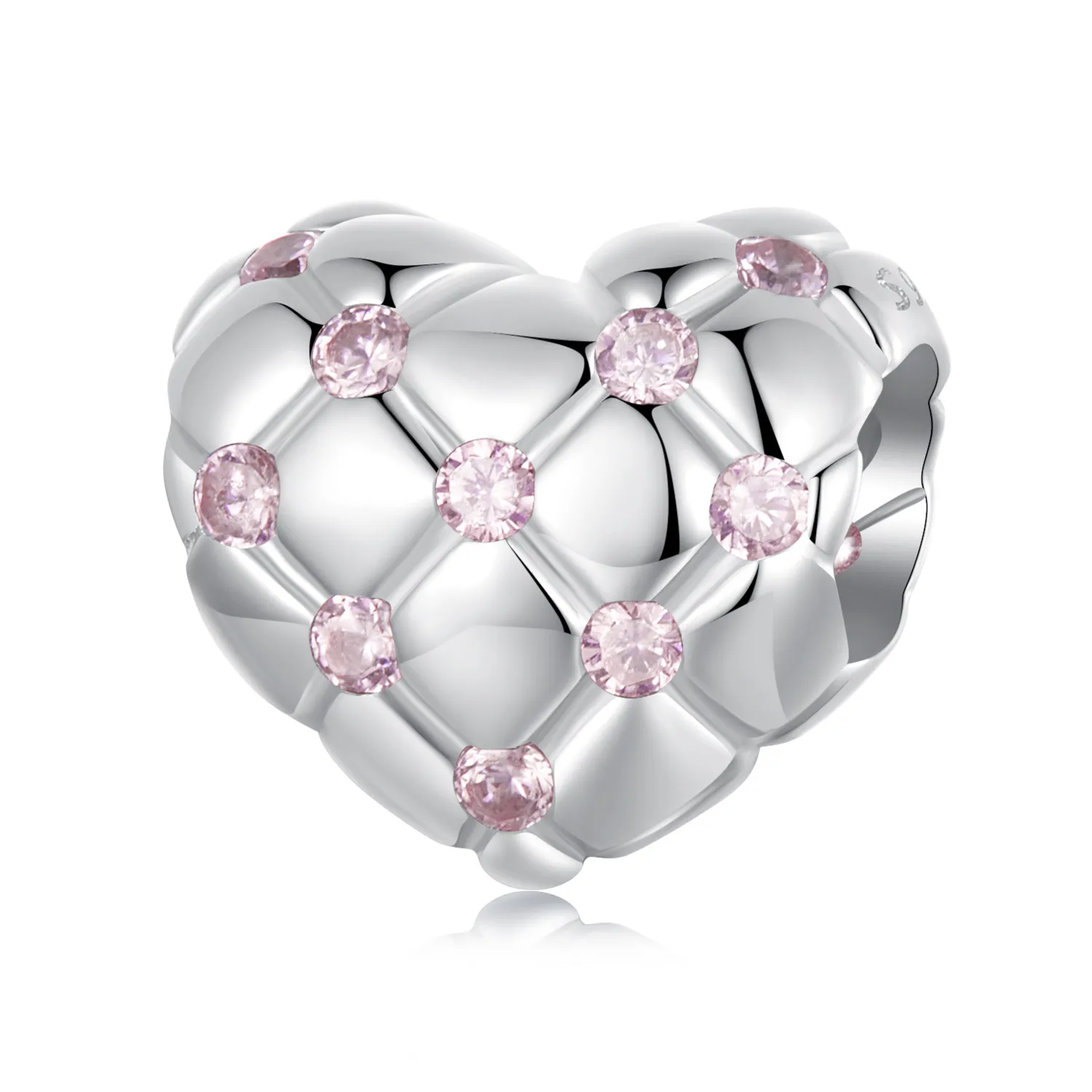 PANDORA Style Rosa diamanthjerteperler - BSC1054