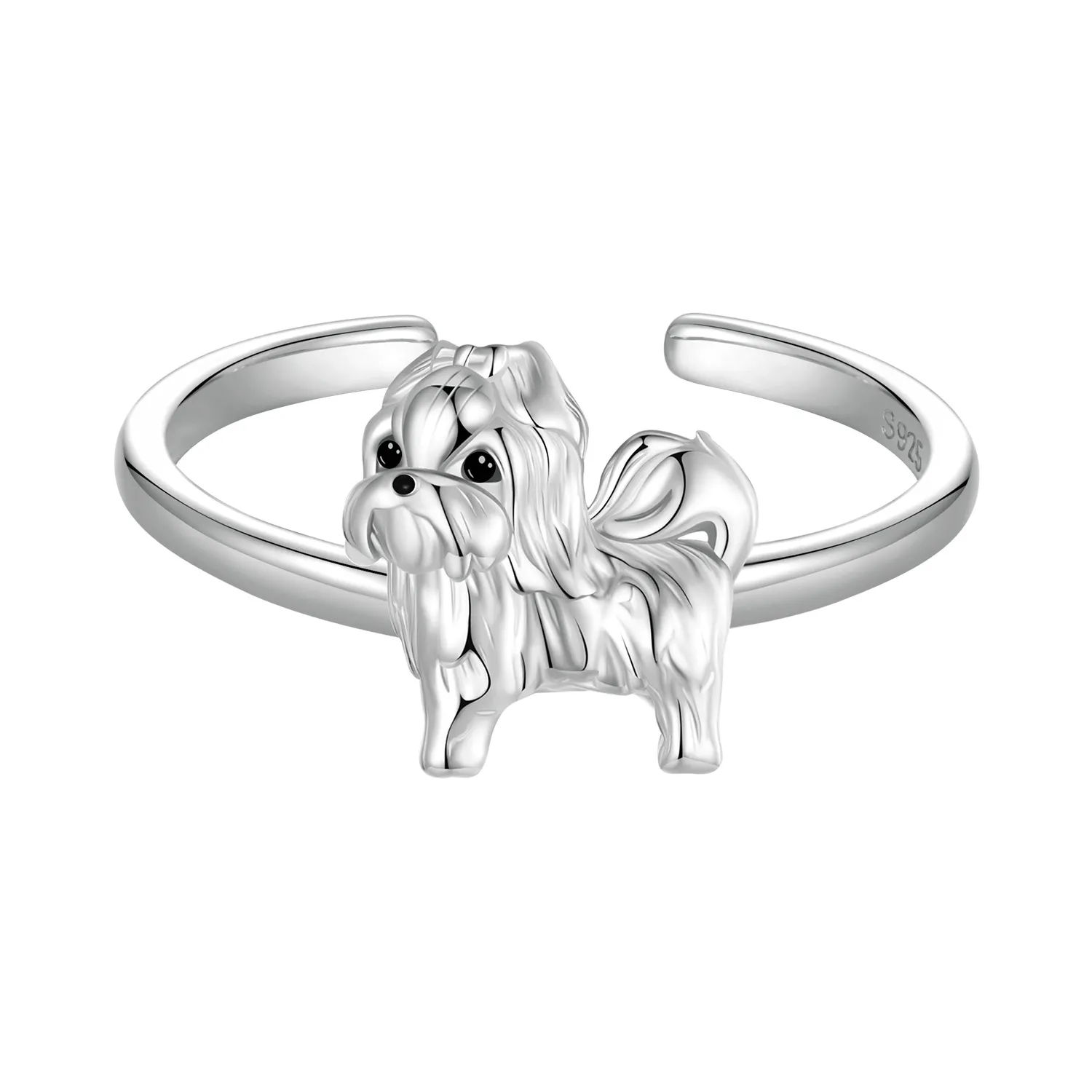 PANDORA Style Shih Tzu hundeåpningsring - SCR1073-E