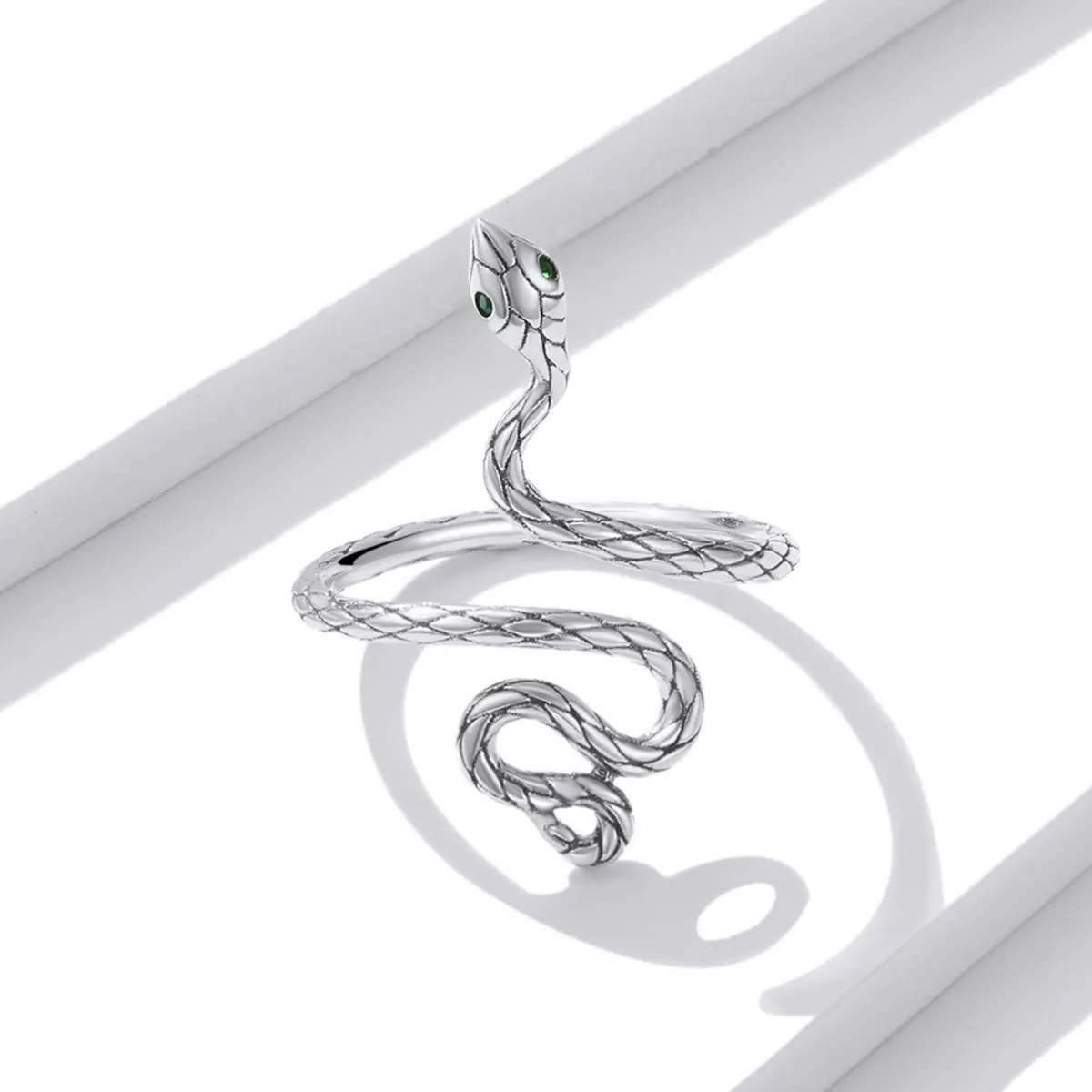 PANDORA Style Silver Snake Ring - BSR199