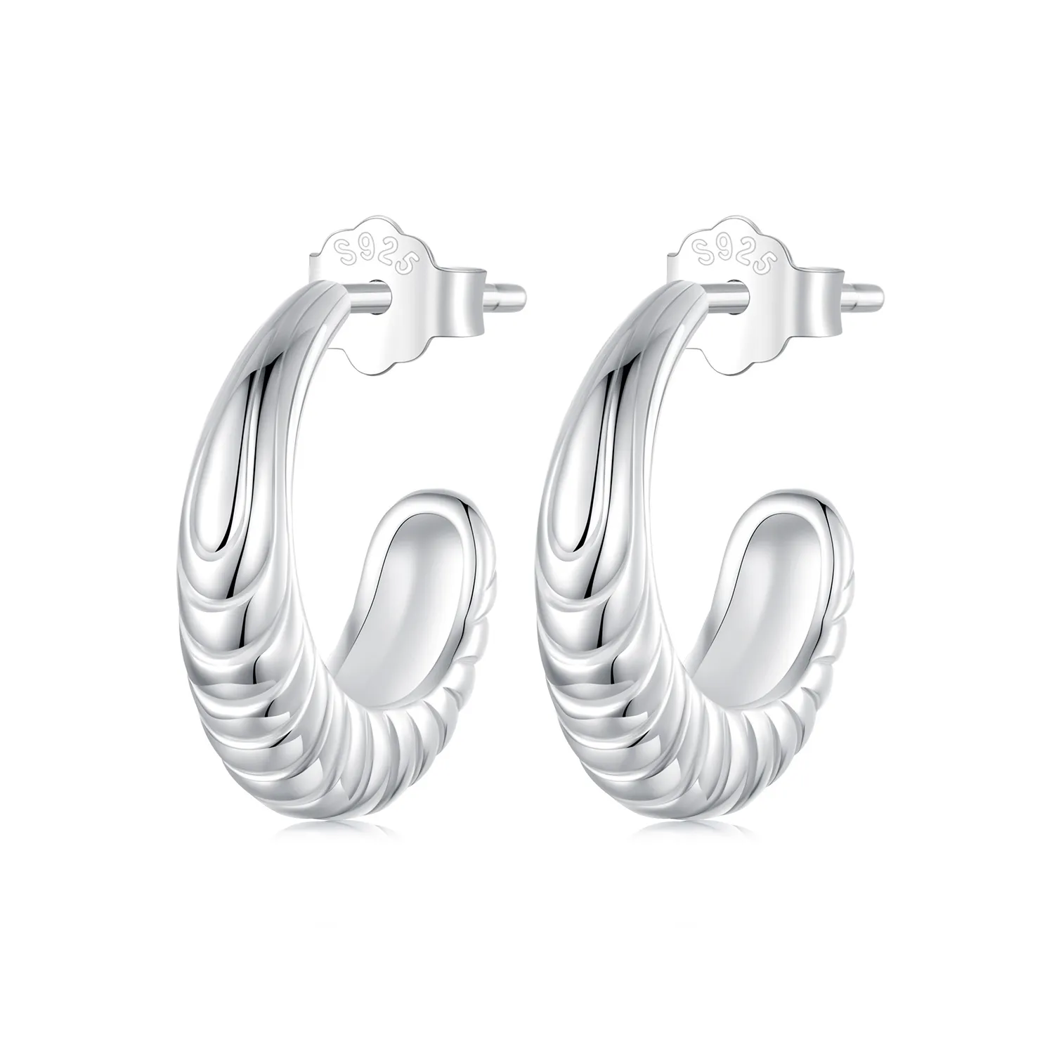 PANDORA Style Temperament texture earrings - BSE1058