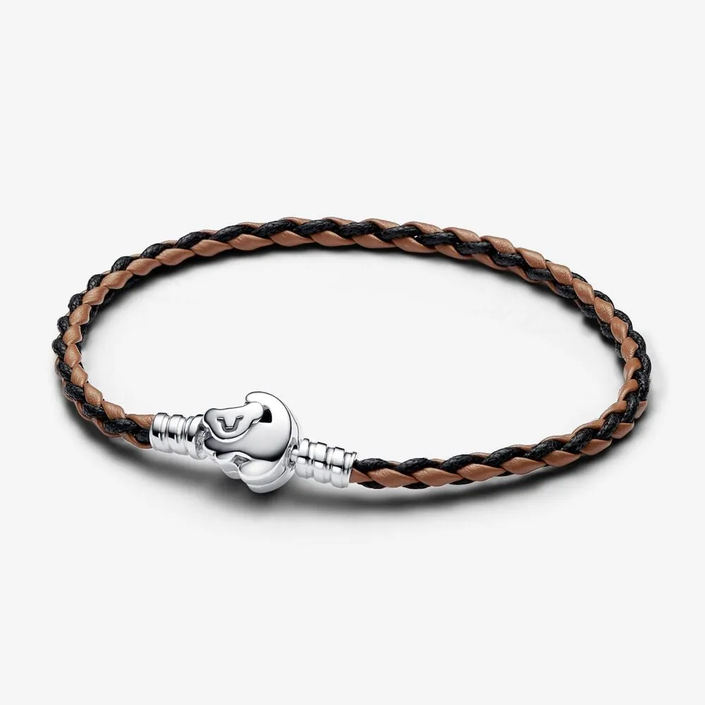 Disney Løvenes konge Klemme Pandora Moments Flettet Skinnarmbånd - 593361C01