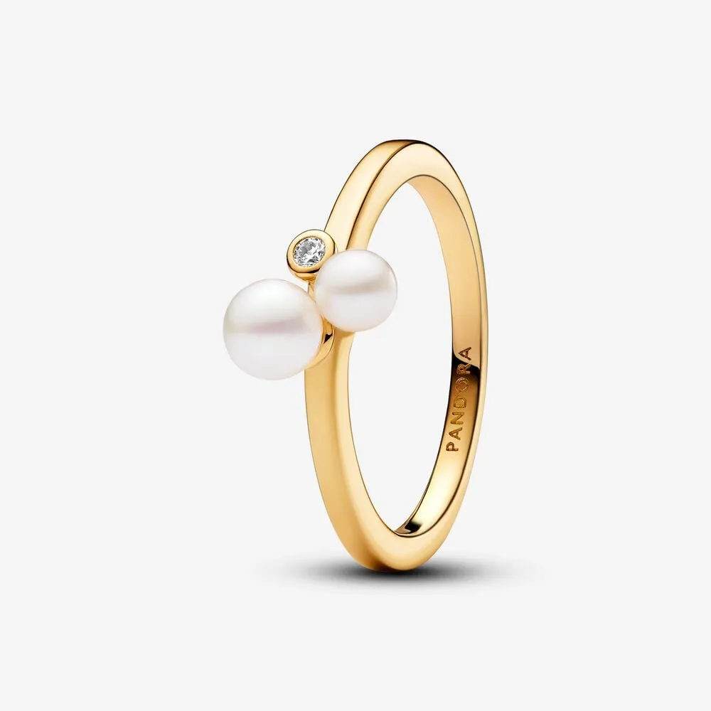 Pandora Duo Treated Freshwater Cultured Pearls Ring - 163156C01