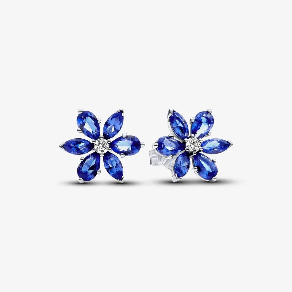 Pandora Sparkling Blue Herbarium Cluster Stud Earrings - 292407C01