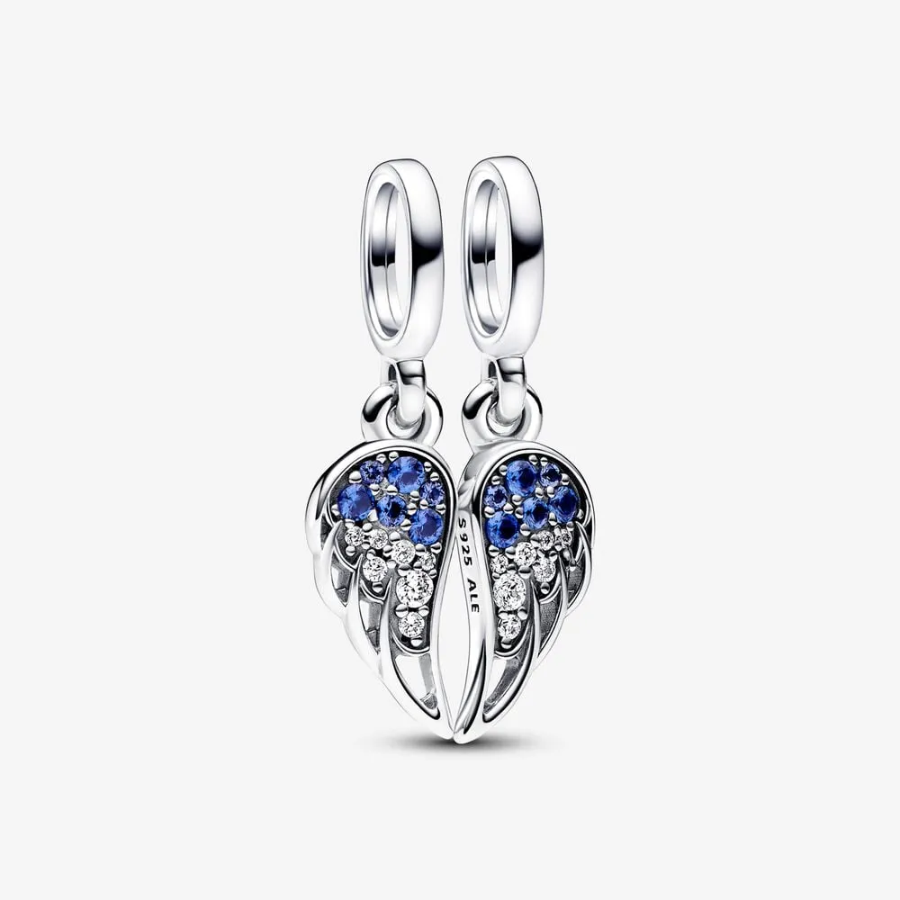 Pandora Sparkling Splitable Angel Wings Dangle Charm - 792821C01