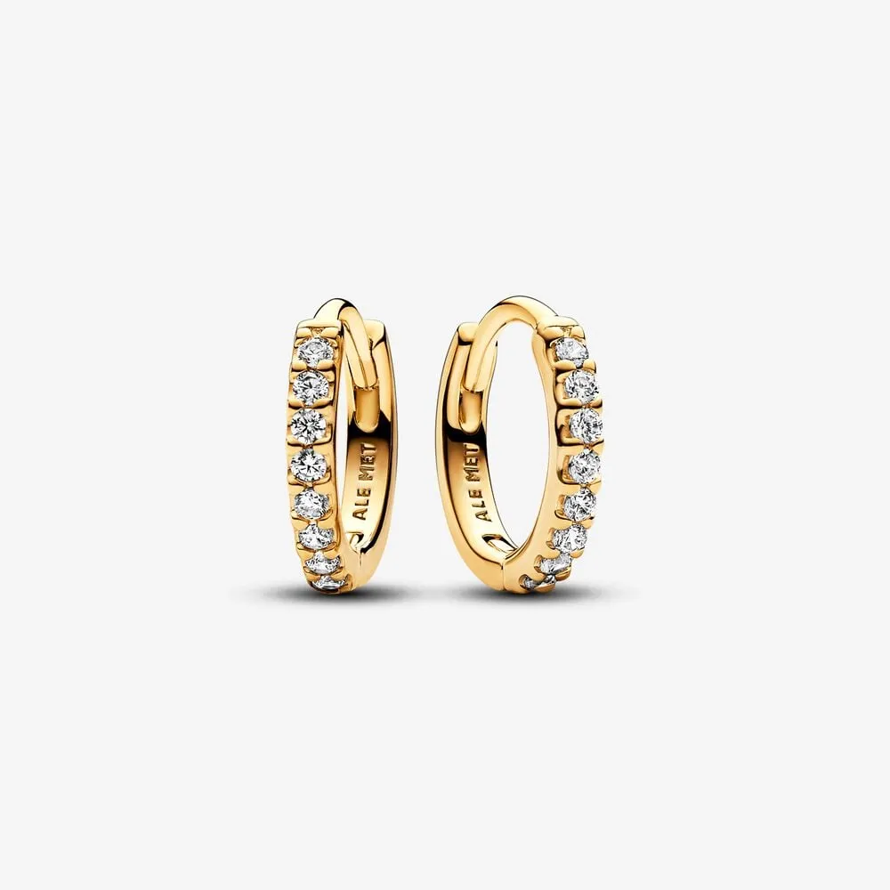 Pandora Sparkling Huggie Hoop Earrings - 263015C01