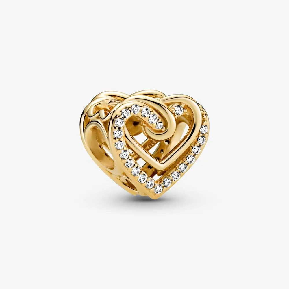 Pandora Funklende Sammenflettede Hjerter Charm - 769270C01