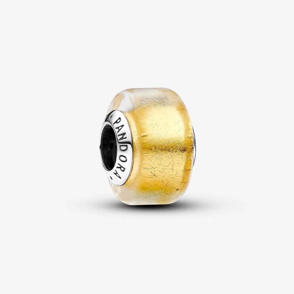 Pandora Golden Mini Murano Glass Charm - 793353C00