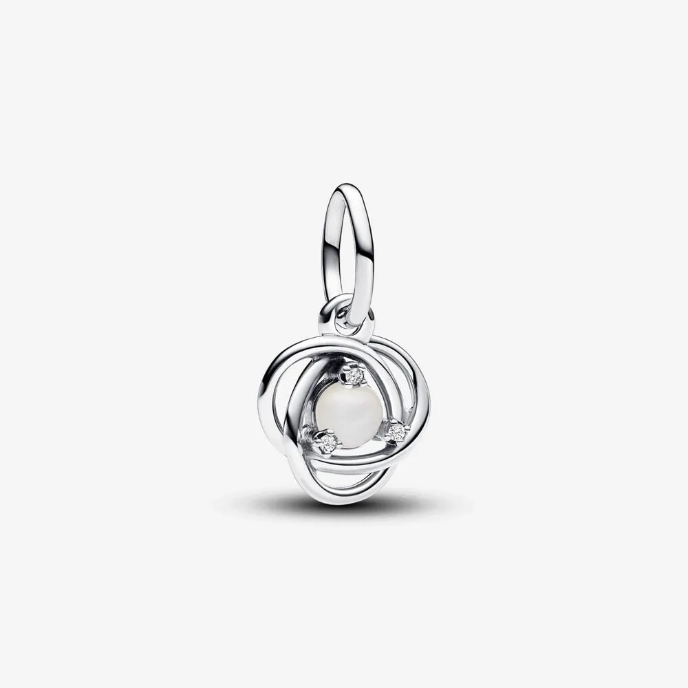 Pandora Hvit Evighetssirkel Hengende Charm - 793125C06