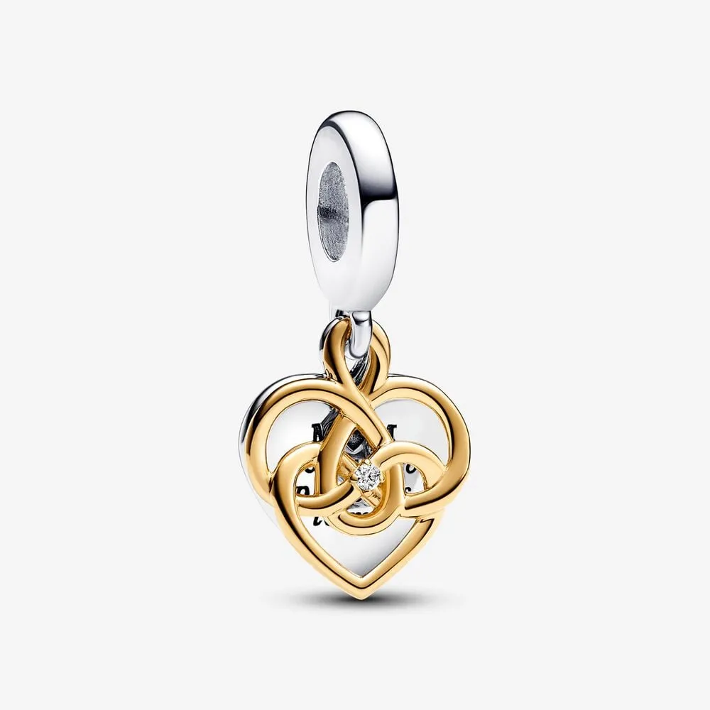 pandora inngraverbar mum dobbel hengende charm med lab dyrket diamant 763237c01