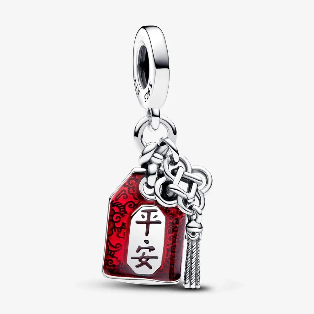 pandora lykkeamulett dobbel hengende charm 793054c01