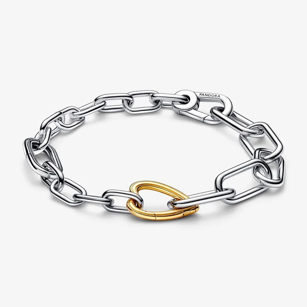 Pandora ME Two-tone Heart Openable Link Chain Bracelet - 562527C00