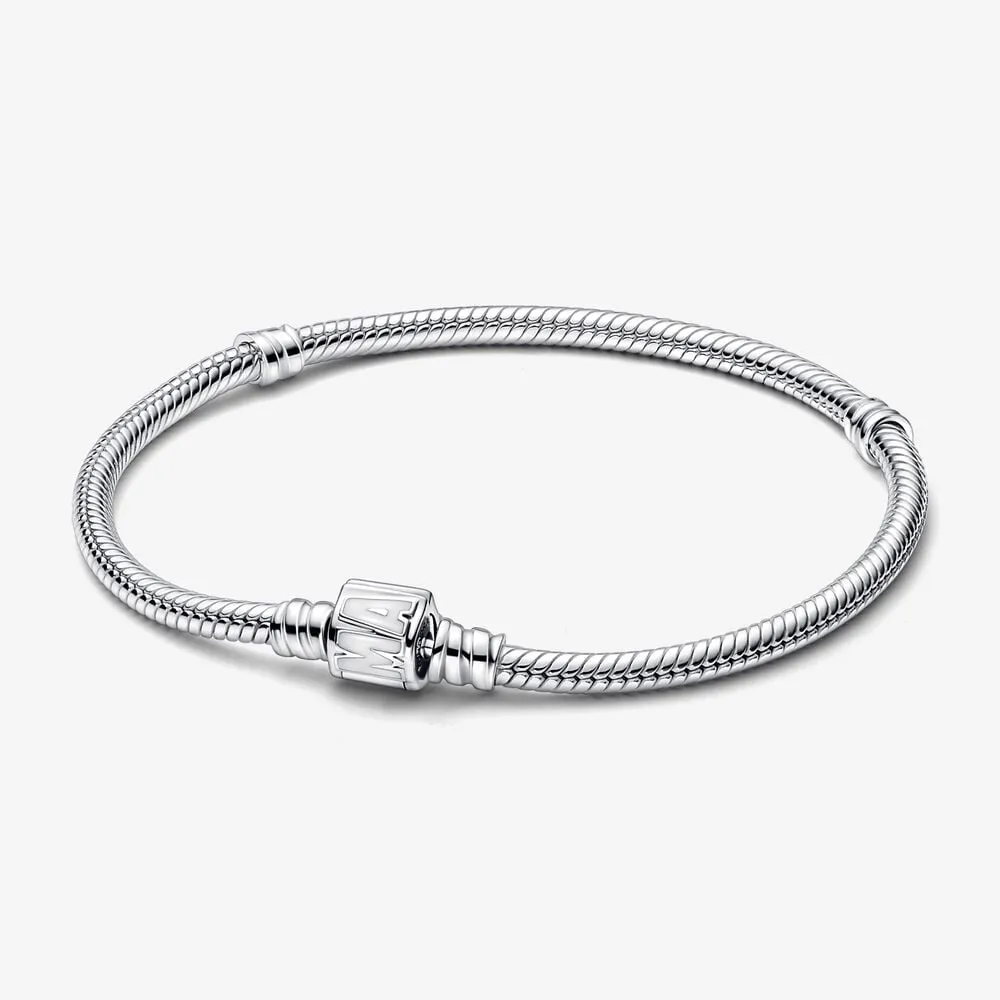 Pandora Moments Marvel Logo Clasp Snake Chain Bracelet - 592561C01