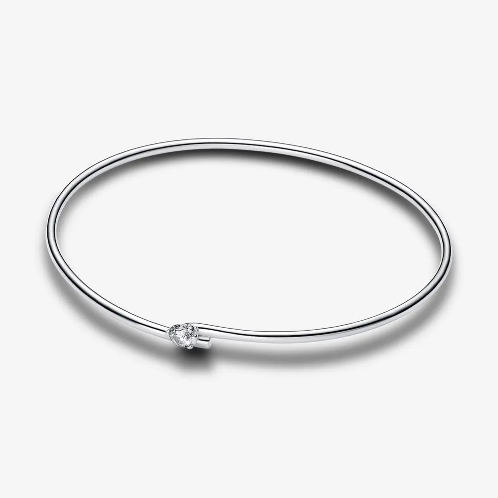 Pandora Nova Åpent Bangle i Sterlingsølv med Lab-dyrket Diamant - 593220C01