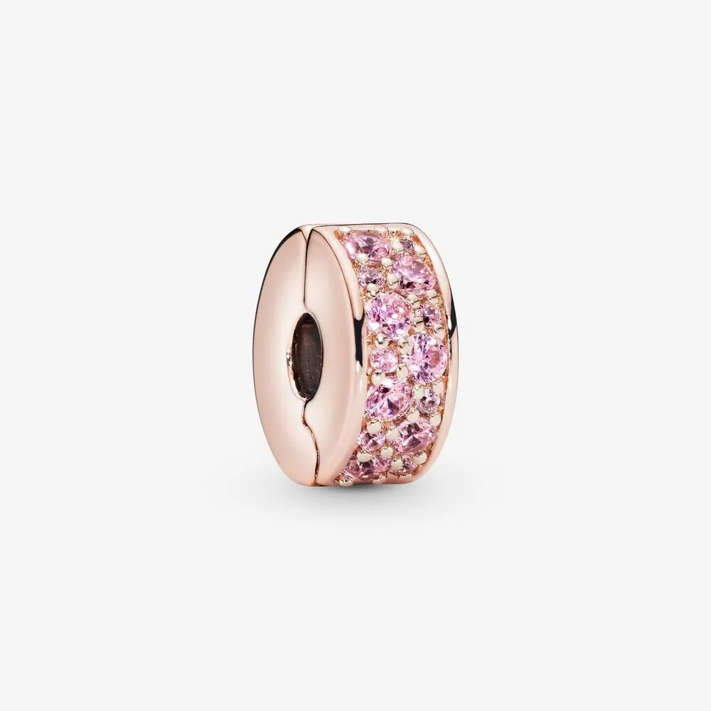 Pandora Rosa Pavé Klemmecharm - 781817PCZ