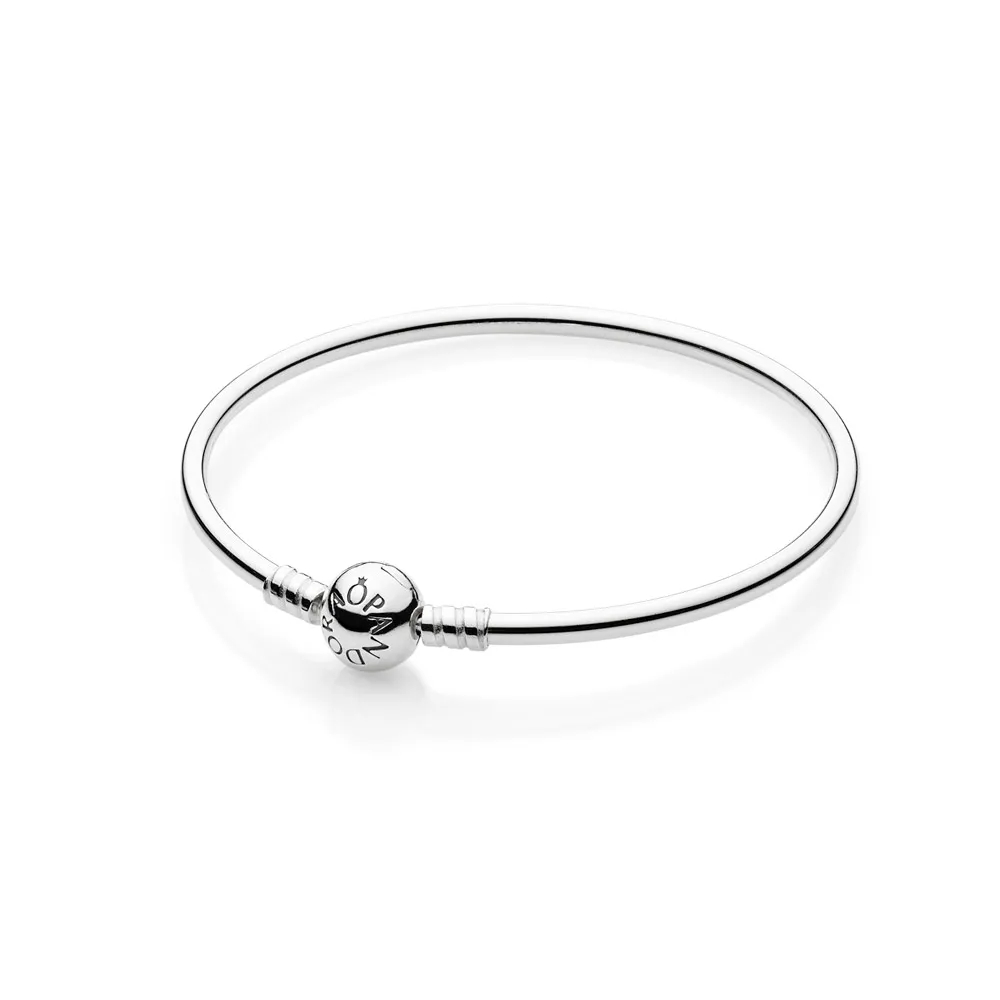 PANDORA Moments Sterling Silver Charm Bangle - 590713