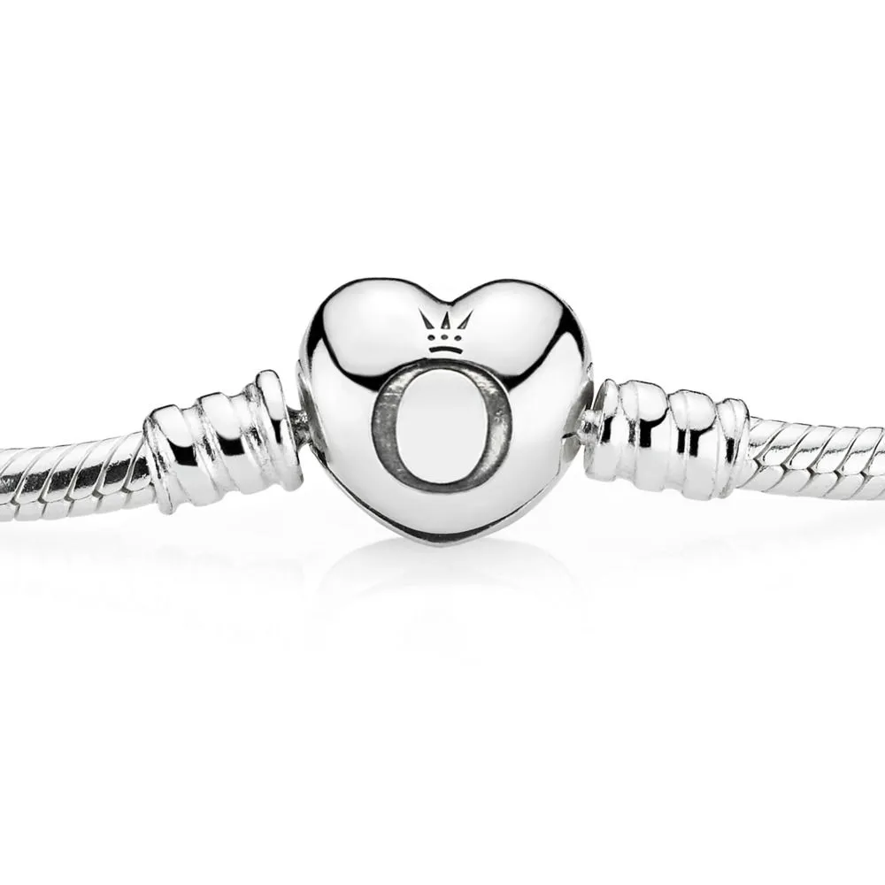 Pandora Moments Silver Bracelet, Heart Clasp - 590719