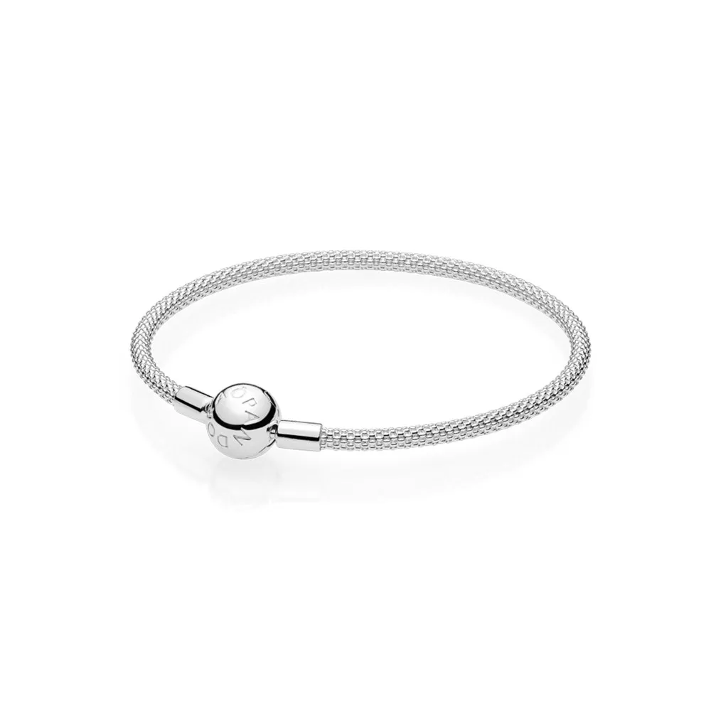 Pandora Moments Silver Mesh Bracelet - 596543