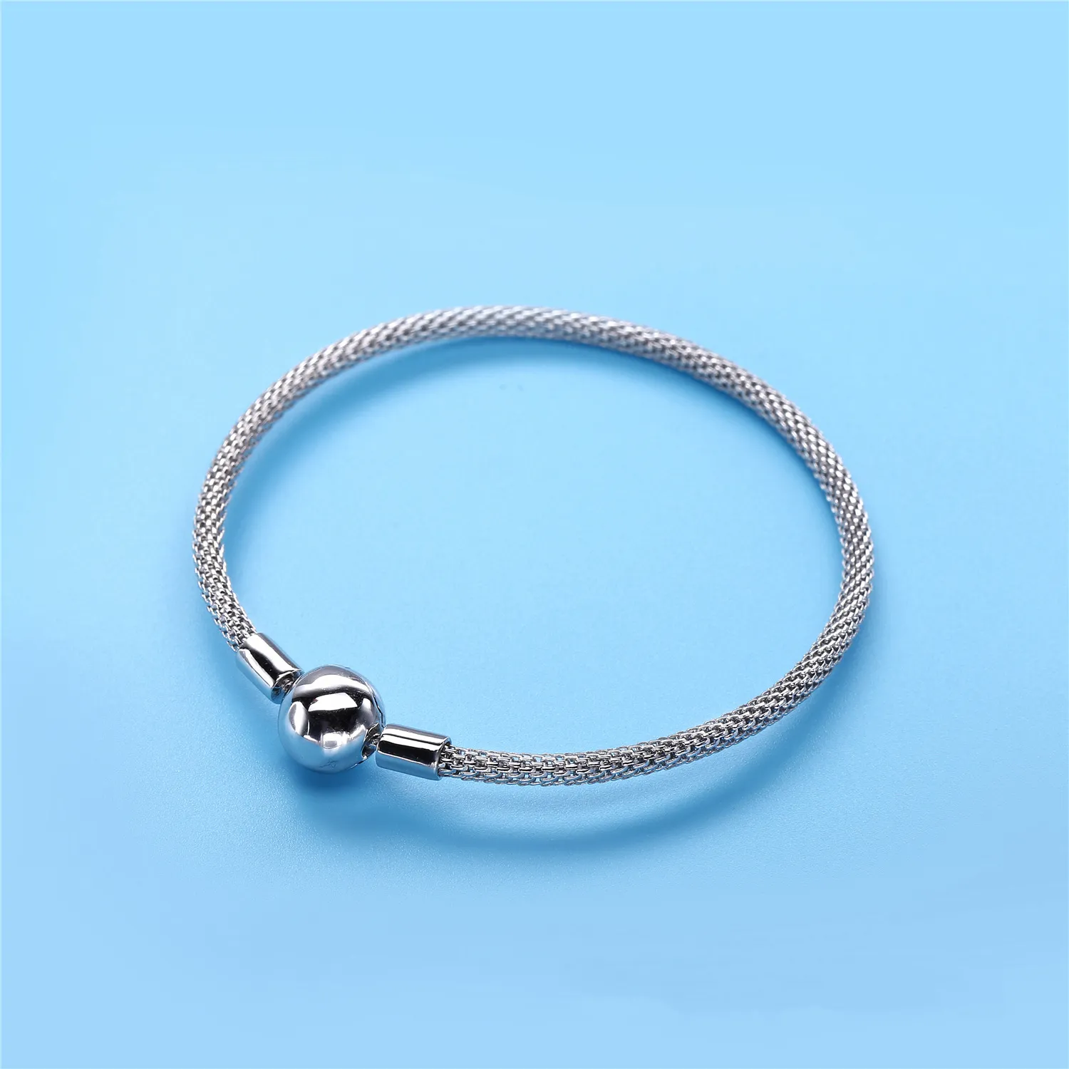 Pandora Moments Silver Mesh Bracelet - 596543