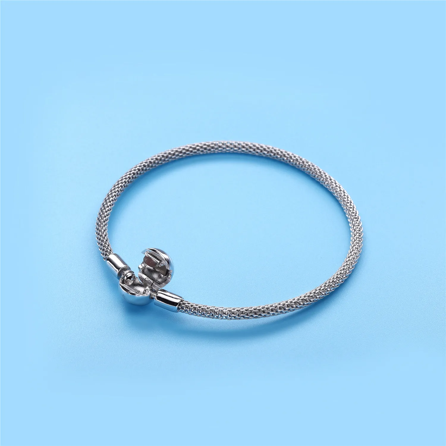 Pandora Moments Silver Mesh Bracelet - 596543