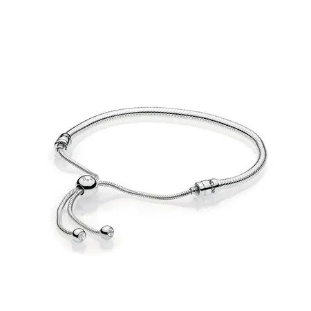 Pandora Moments Silver Sliding Bracelet - 597125CZ-2