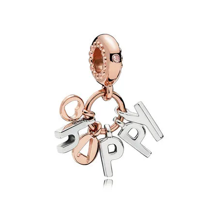 Butterfly Pandora Shine anheng med klare cubic zirconia - 787017NPO