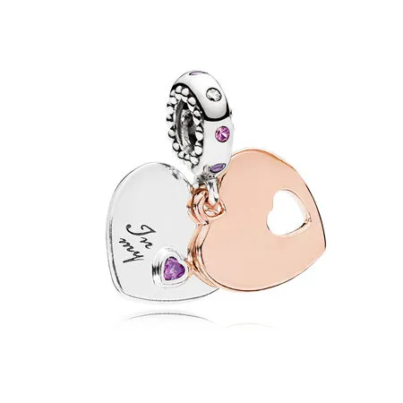 Butterfly Pandora Shine anheng med klare cubic zirconia - 787235CFP