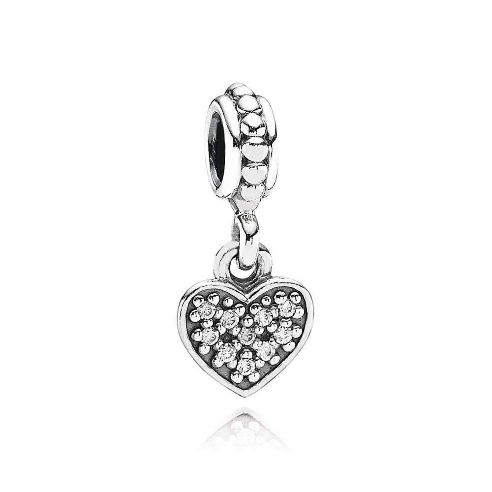 Butterfly Pandora Shine anheng med klare cubic zirconia - 791023CZ