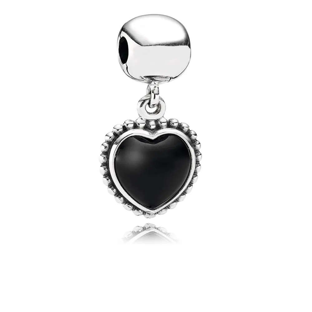 PANDORA Mi amor Dangle, black onyx - 791046ON