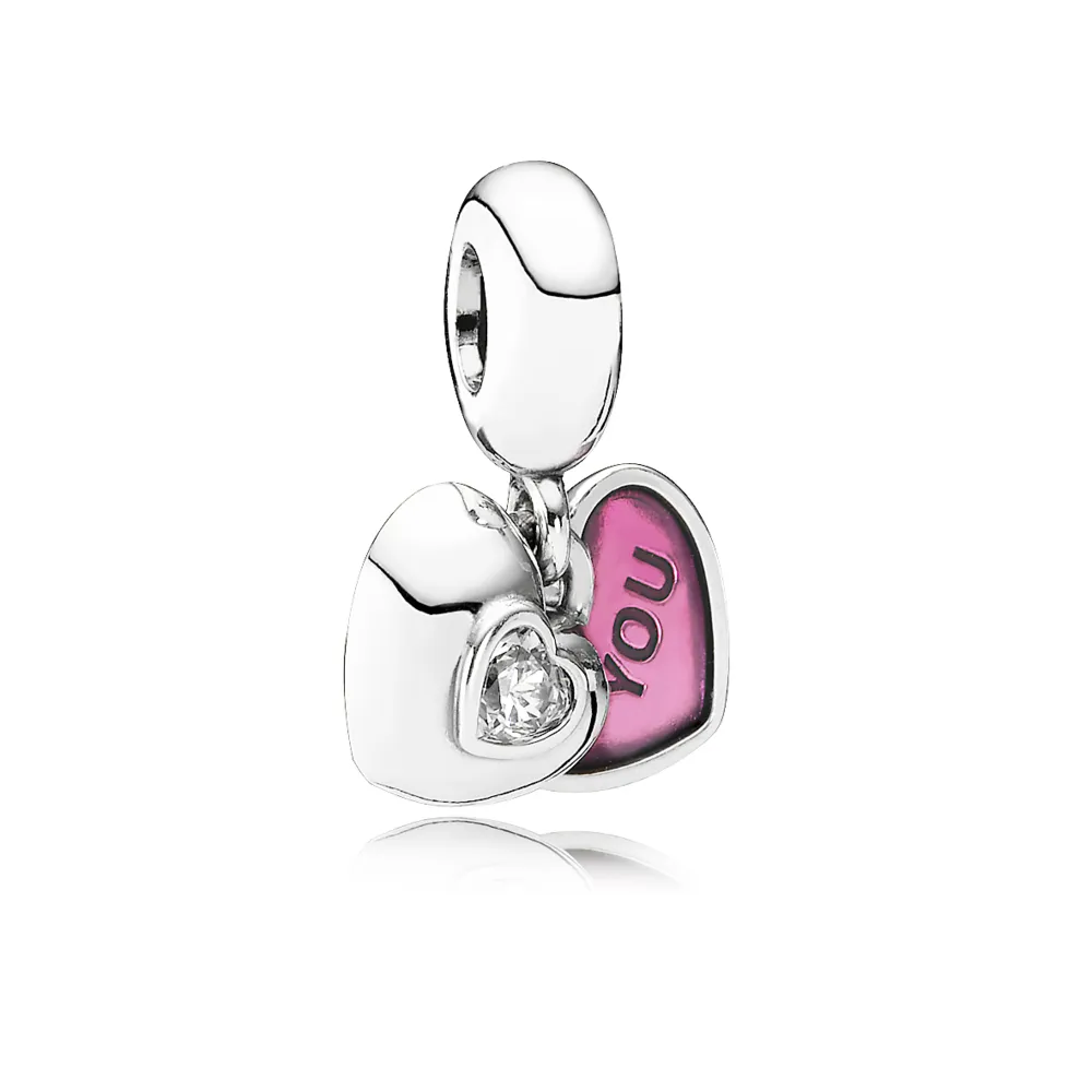 Butterfly Pandora Shine anheng med klare cubic zirconia - 791244CZ