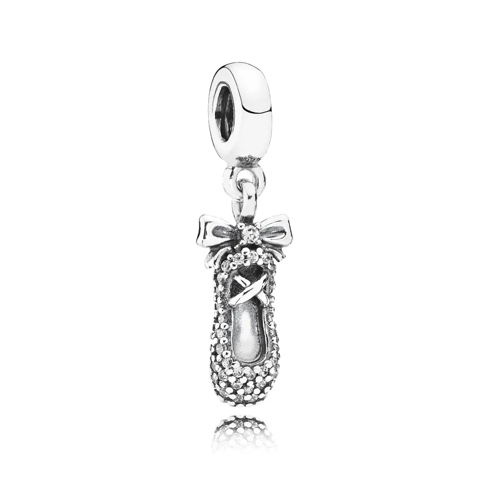 Butterfly Pandora Shine anheng med klare cubic zirconia - 791506CZ