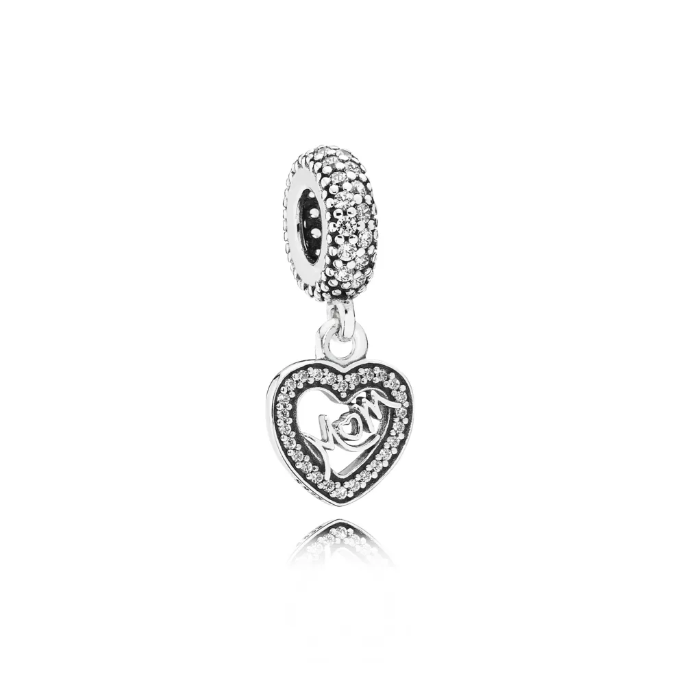 Butterfly Pandora Shine anheng med klare cubic zirconia - 791521CZ