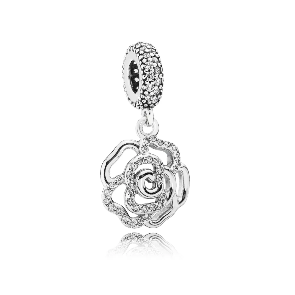 Butterfly Pandora Shine anheng med klare cubic zirconia - 791526CZ