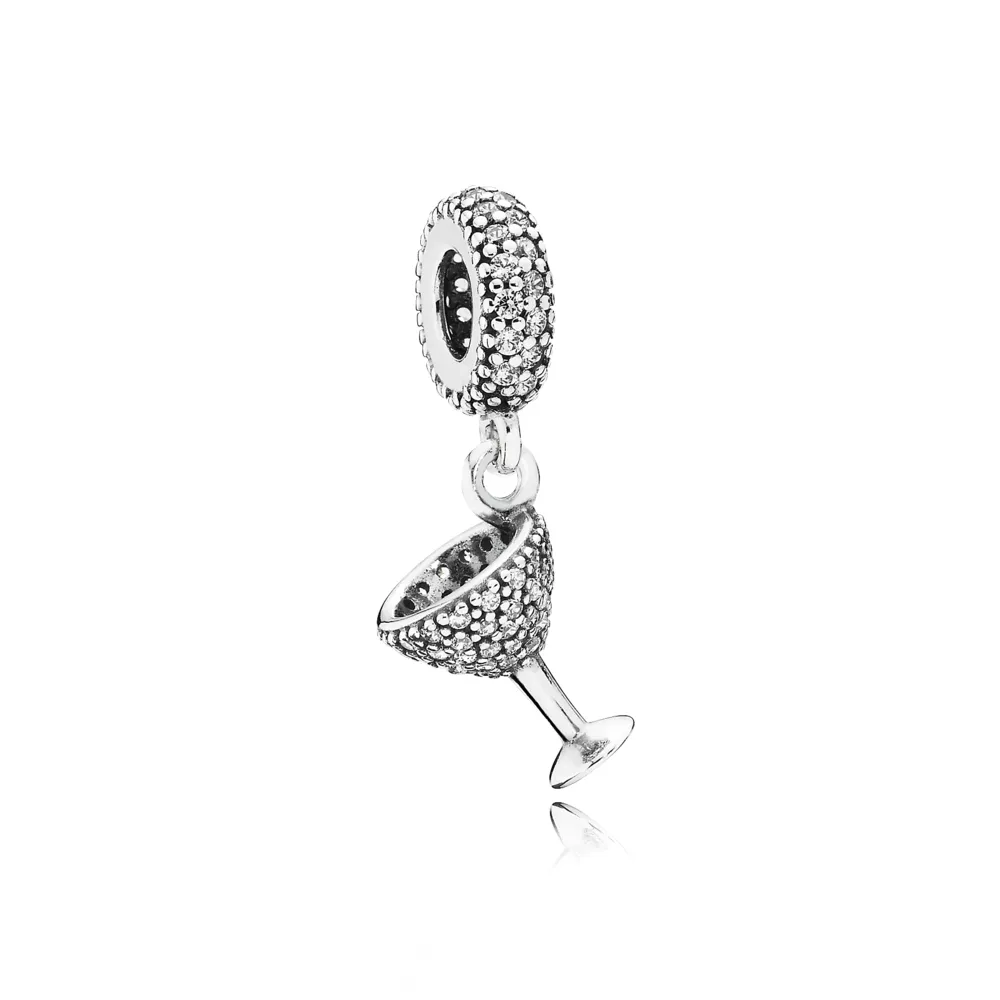 Butterfly Pandora Shine anheng med klare cubic zirconia - 791535CZ