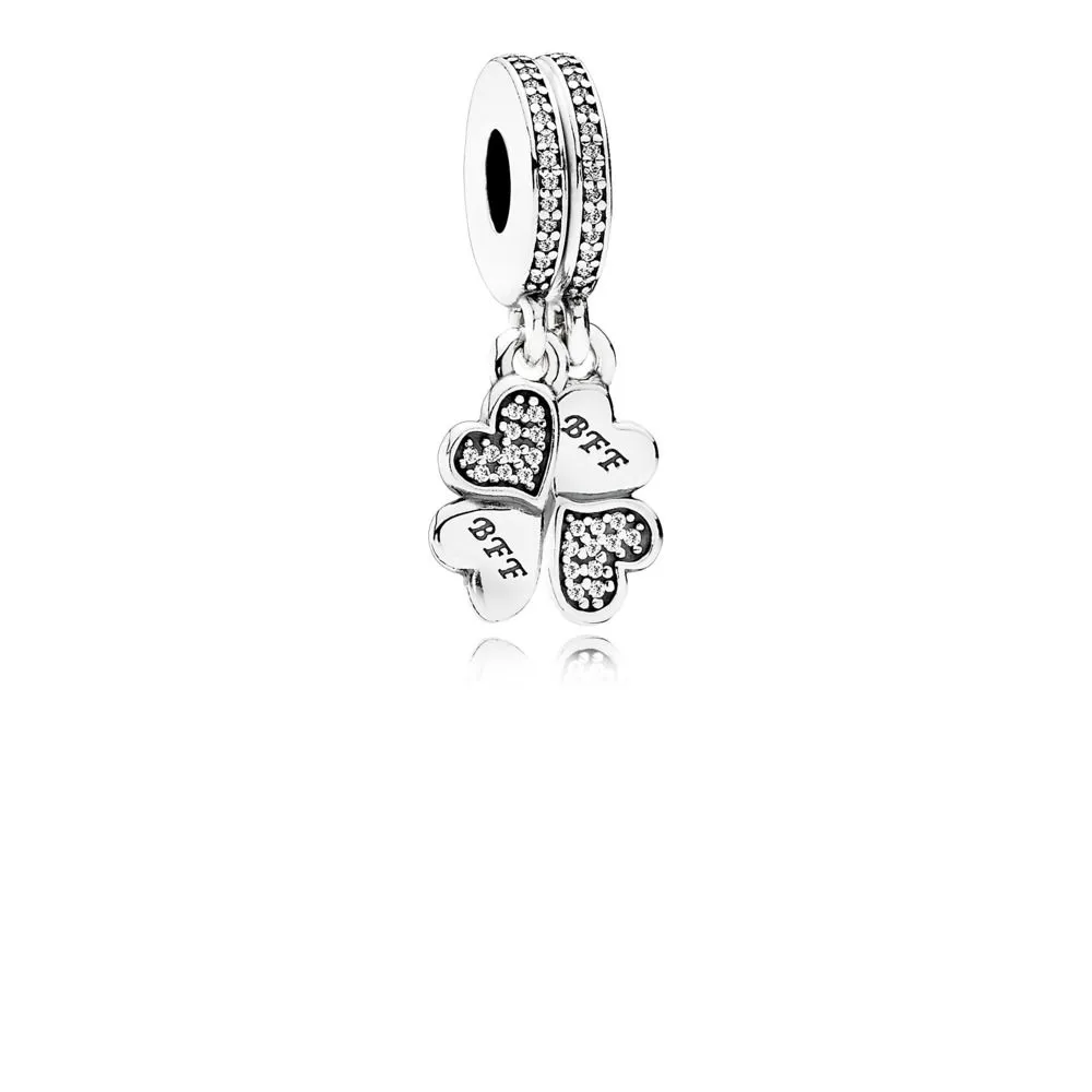 Butterfly Pandora Shine anheng med klare cubic zirconia - 791949CZ