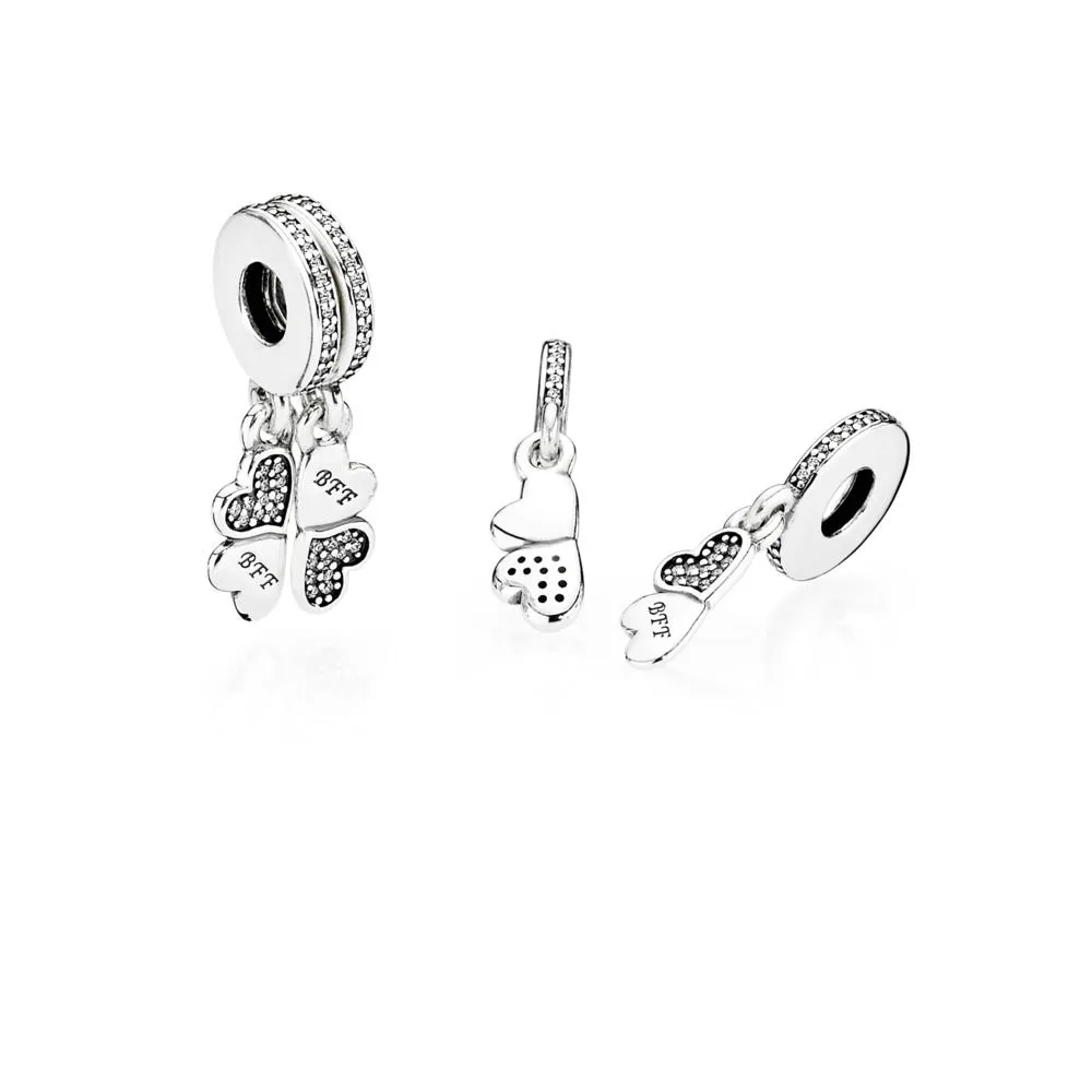 Butterfly Pandora Shine anheng med klare cubic zirconia - 791949CZ