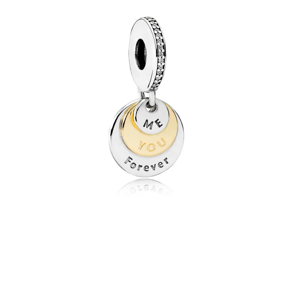 PANDORA You & Me Forever Pendant Charm - 791979CZ