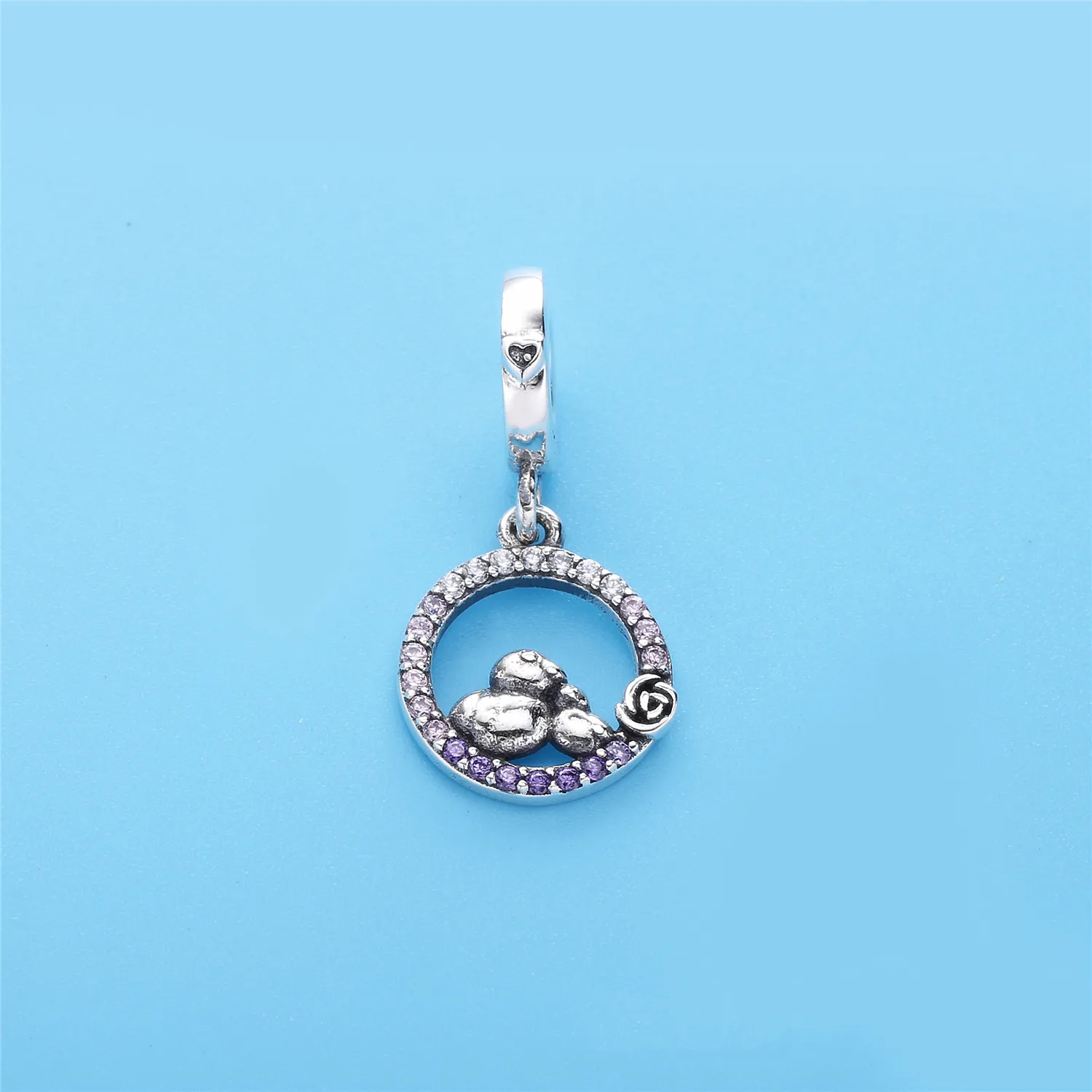 Butterfly Pandora Shine anheng med klare cubic zirconia - 797060NPRMX