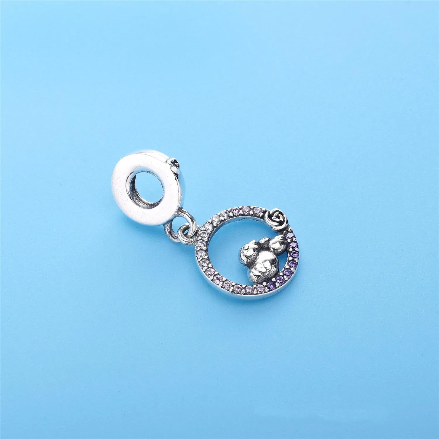 Butterfly Pandora Shine anheng med klare cubic zirconia - 797060NPRMX