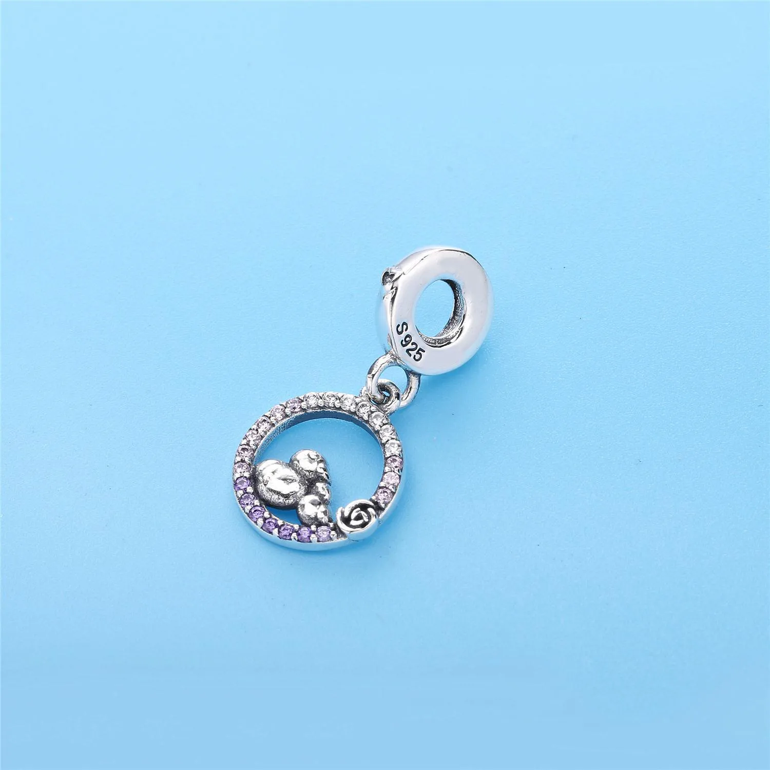 Butterfly Pandora Shine anheng med klare cubic zirconia - 797060NPRMX