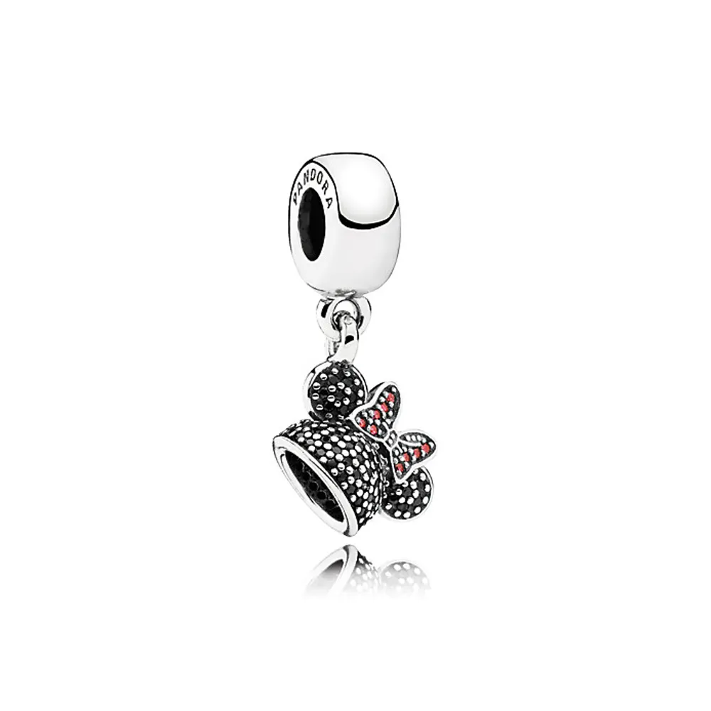 Disney Minnie Mouse "Minnie Sparkling Ear Hat" Dangle Charm - PANDORA